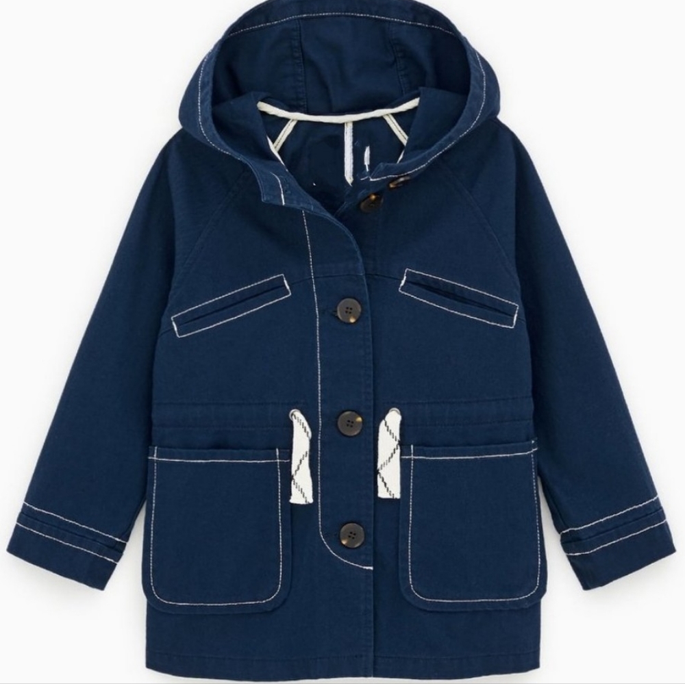 ZARA Girls Canvas Hoodie Jacket